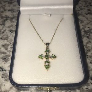 Semi precious cross